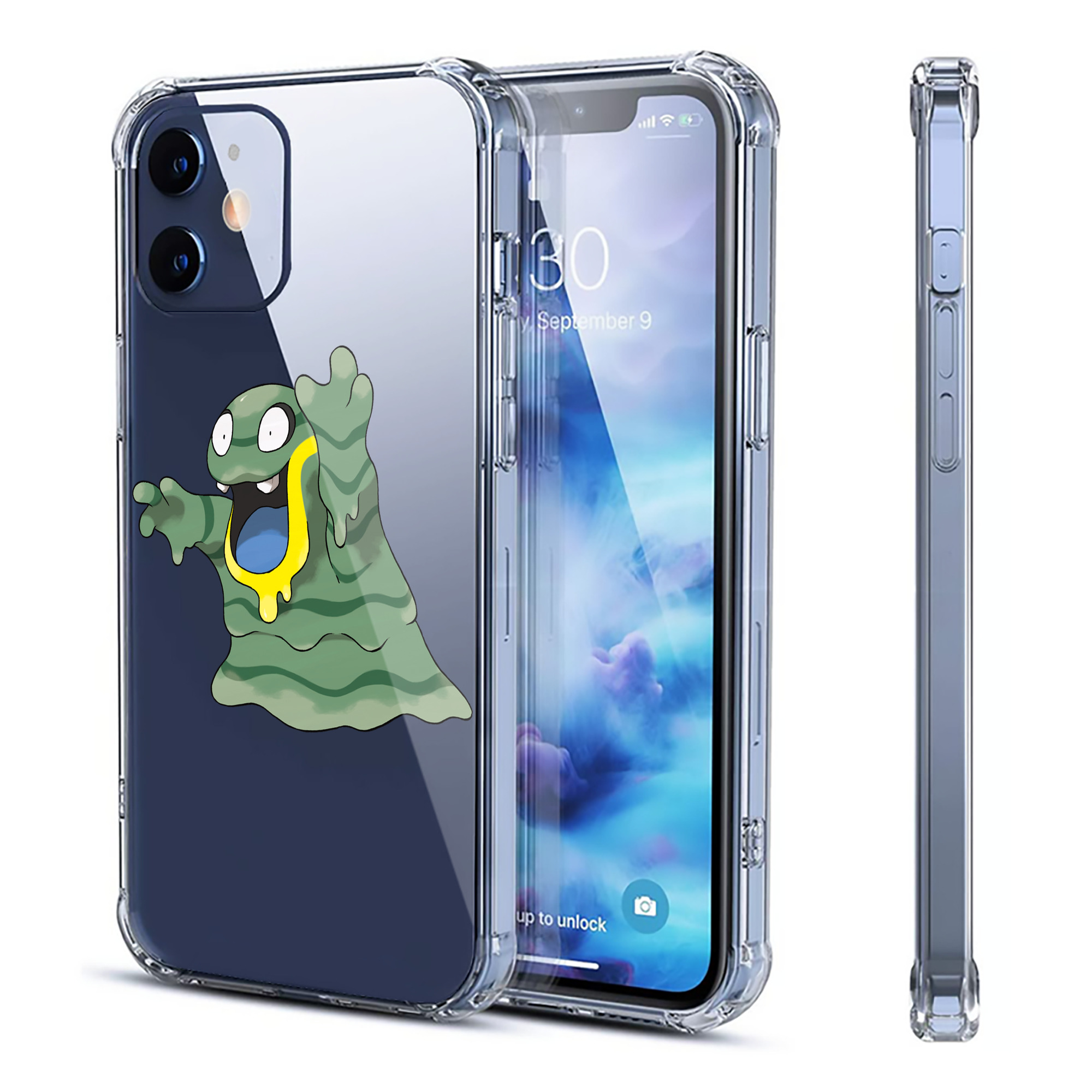 （画像用） ポケットモンスター Pokémon 【iPhone 12シリーズ対応】透明スマホケース（クリアソフトケース）